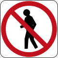 (R6-15) No Pedestrians
