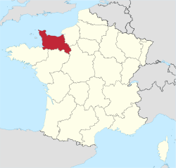 Location of Lower Normandy