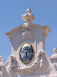 Detail on the front of the town hall