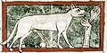 Image 16As is usual in bestiaries, the lynx in this late 13th-century English manuscript is shown urinating, the urine turning to the mythical stone Lyngurium (from List of mythological objects)