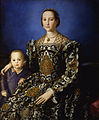 Agnolo Bronzino: Eleonora di Toledo mit ihrem Sohn Giovanni, 1544–1545, Uffizien, Florenz