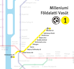 Karte der Linie M1