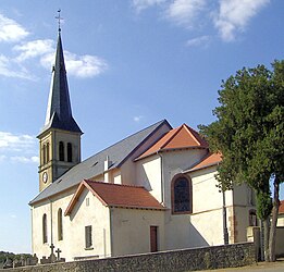 The church in Chémery-les-Deux
