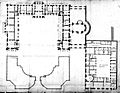Diagram of the Château-Vieux and of the aile des marronniers (Chestnut tree wing) to the right. ADY