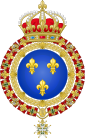 The lesser coat of arms of France as used by the Government of Illinois Country