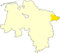 Lage des Landkreises Lüchow-Dannenberg in Niedersachsen