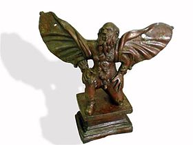 Small bronze sculpture of Daedalus, 3rd century BC; found on Plaoshnik, North Macedonia