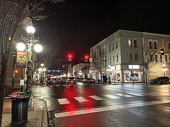 Downtown Lock Haven at Night
