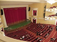 The main stage inside the Drama Theater Named After A.V. Lunacharsky