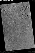 Ridges that may represent faults, as seen by HiRISE under HiWish program