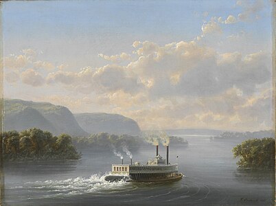 Steamwheeler on the Upper Mississippi, 1865 (Minneapolis Institute of Art)[4]