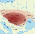 Image 32Germanic and other tribes within the Hun-dominated areas, around 450 AD (from History of Slovakia)