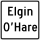 Illinois Route Elgin–O'Hare Expressway marker
