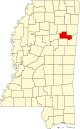 State map highlighting Clay County