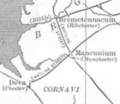 A detail from the same map displaying the Northwest "Watling Street"