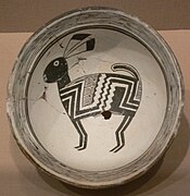 Mimbres Bowl with rabbit, AD 1000–1150