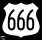 U.S. Route 666 marker