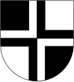 Wappen des Grauen Bundes, Variante mit geviertem Kreuz