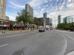 View of Willowdale looking South from North York Boulevard and Yonge Street