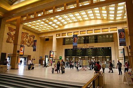 Main hall of Brussels-Central railway station