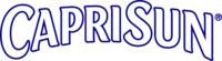 "Capri Sun" in sharp white letters with thin blue border