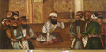 The royal court of Karim Khan painted by Mohammad Sadiq