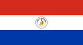 Rückseite der paraguayischen Flagge mit dem Siegel des Finanzministeriums