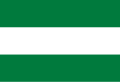 The flag of Santa Cruz Department, Bolivia, a simple horizontal triband.