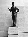 Image 15George Orwell statue at the headquarters of the BBC. A defence of free speech in an open society, the wall behind the statue is inscribed with the words "If liberty means anything at all, it means the right to tell people what they do not want to hear", words from George Orwell's proposed preface to Animal Farm (1945). (from Freedom of speech)