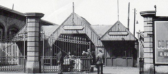 Allée Verte/Groendreef railway station (1835), pictured in the early 20th century