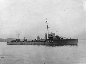 Die HMS Valentine kurz nach ihrer Fertigstellung