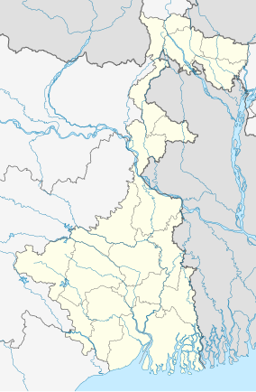 Map showing the location of Sajnekhali Wildlife Sanctuary