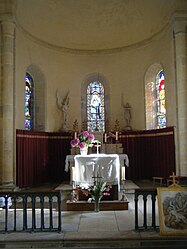 The interior of the church in Champlin