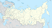 Map showing Ingushetia in Russia