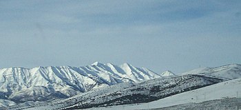Mount Nebo eastern side during winter