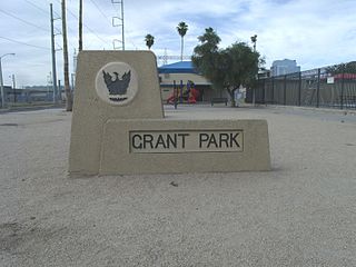 Marker for Grant Park in Phoenix (1934)