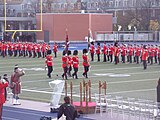 The Royal Regiment of Canada's full dress uniform includes a scarlet tunic.