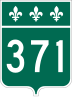 Route 371 marker