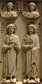 Right leaf, bottom panel: Saint Demetrius and Saint Procopius. In the roundels, St. Philip the Apostle and Saint Pantaleimon