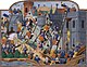 Der Fall von Konstantinopel, zeitgenössische französische Miniatur