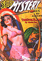 As "Justin Case", Cave wrote the cover story in the August 1936 Spicy Mystery Stories