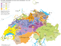 Territorial development of Old Swiss Confederacy, 1291–1797.