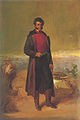 Vicente Guerrero (circa 1865), a full-length, posthumous portrait of the Mexican liberator exhibited at Ambassador's Hall (National Palace).[3]