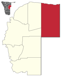 Karte Otjombinde (Wahlkreis) in Namibia