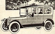1915 Winton Six Limousine; note the open driver's compartment