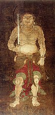 An example of Fudo Myōō with a sword. 12th century, Heian period. Manshu-in, Kyoto