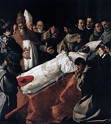The Death of St. Bonaventure (The Body of St. Bonaventure in the Presence of Pope Gregory X and James I of Aragon), 1629–1630, Louvre Museum, Paris