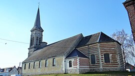 The church in Villers-en-Cauchies
