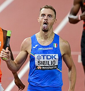 Alessandro Sibilio bei den Weltmeisterschaften 2023 in Budapest