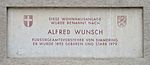 Alfred Wunsch – Gedenktafel